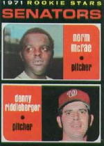 1971 Topps Baseball Cards      093      Norm McRae/Denny Riddleberger